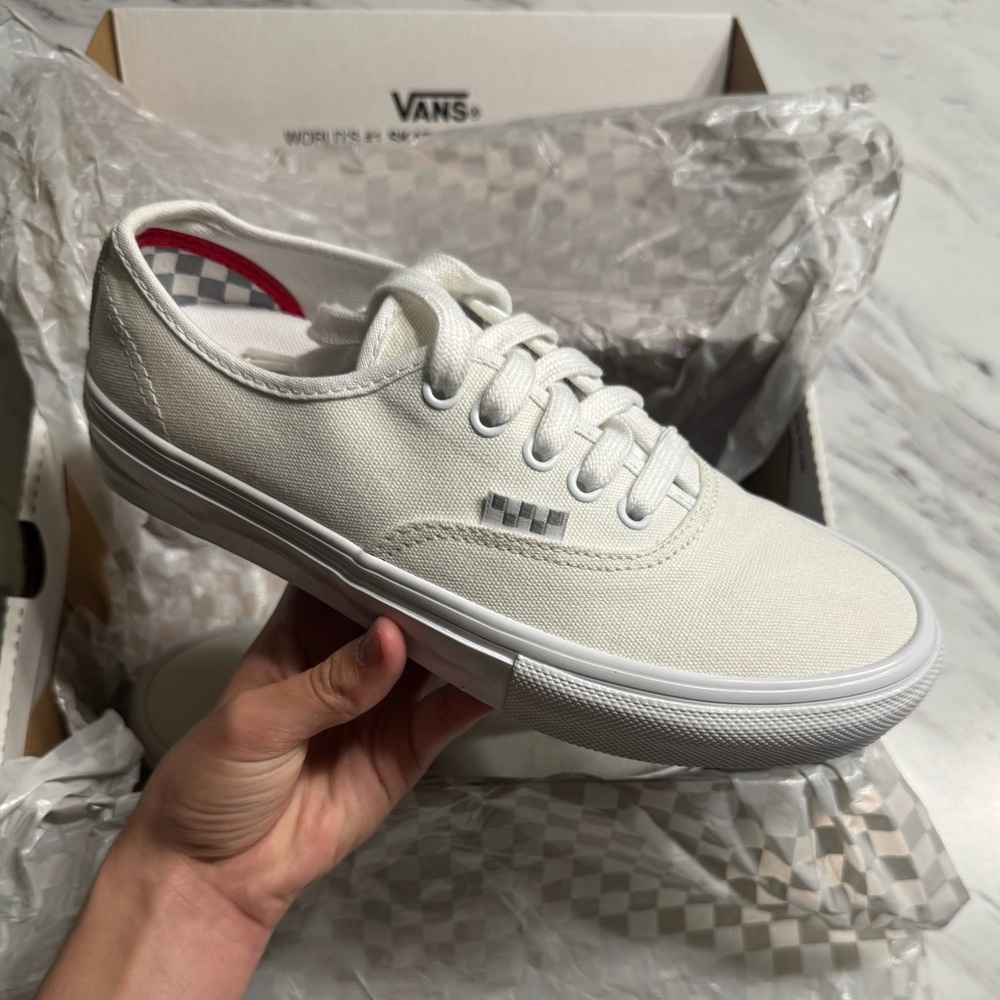 Vans White Canvas Sneakers